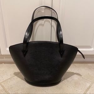 LOUIS VUITTON purse Epi Saint Jacques GM Black